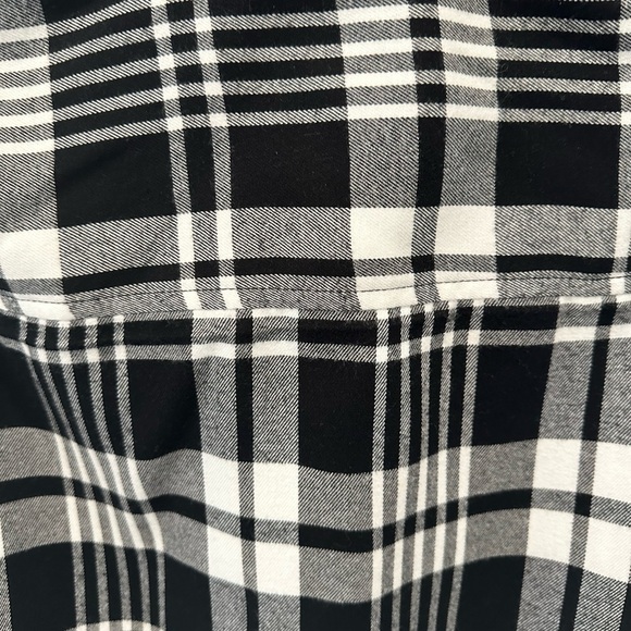 Jachs Girlfriend Flannel Button Front Shirt Size S Black and White - Picture 9 of 12